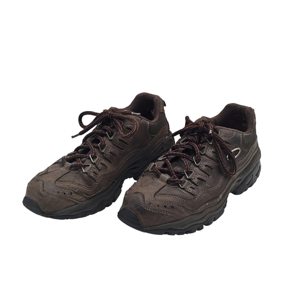 Skechers Shoes Womens Size 5.5 Brown Steel Toe Work Lace Up ANSI Z41 I/75 C/75